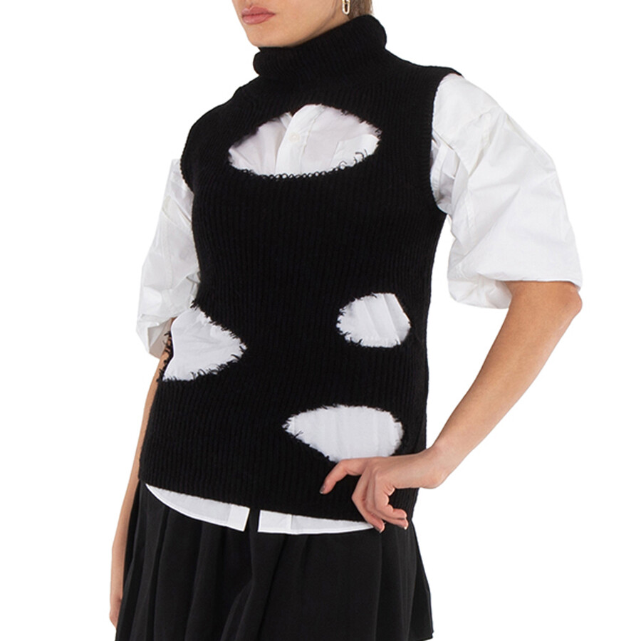 Distressed Roll Neck Sweater