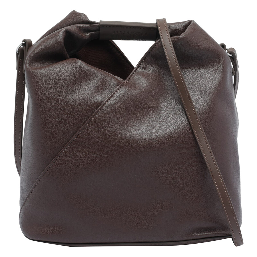 Mm6 Maison Margiela Brown Leather Japanese Classic Satchel In Brown