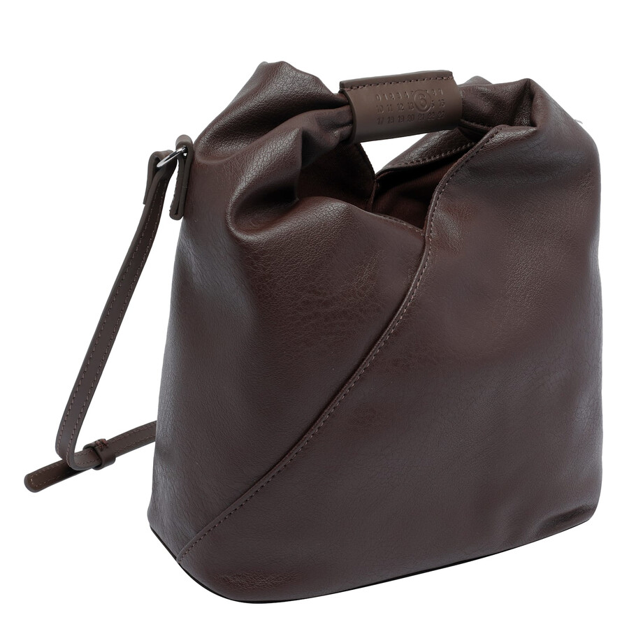 Mm6 Maison Margiela Brown Leather Japanese Classic Satchel In Brown