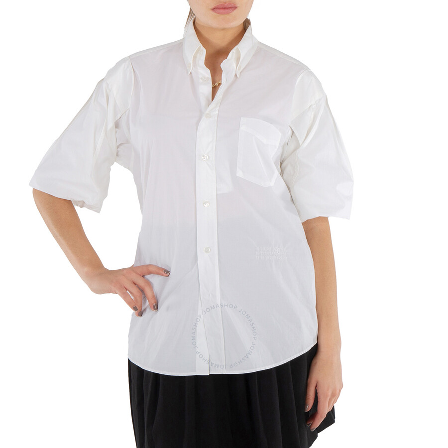 ★MM6 Maison Margiela★ Cotton Short Sleeve T-Shirt White S5 MM6 T-SHIRT | Garmentory