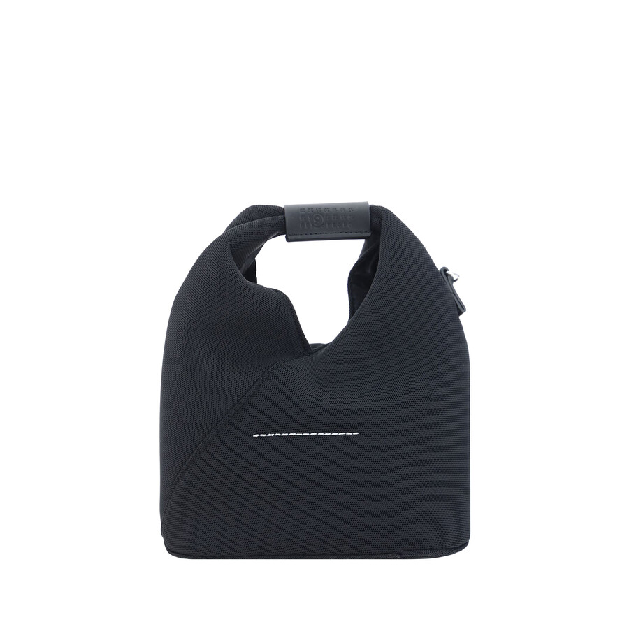 Mm6 Maison Margiela Mesh Shoulder Bag In Black