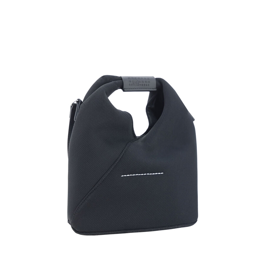 Mm6 Maison Margiela Mesh Shoulder Bag In Black
