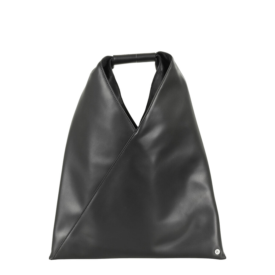 Mm6 Maison Margiela Mm6 By Maison Margiela Triangular Black Handbag With Minimalist Design In Black