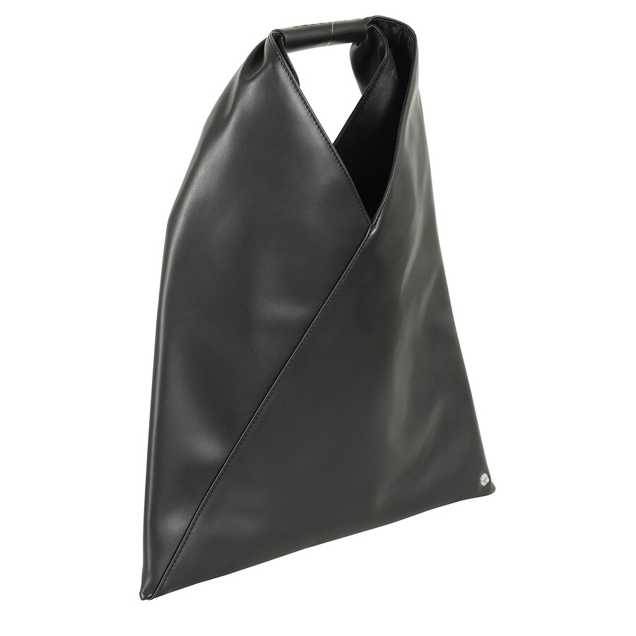 Mm6 Maison Margiela Mm6 By Maison Margiela Triangular Black Handbag With Minimalist Design In Black