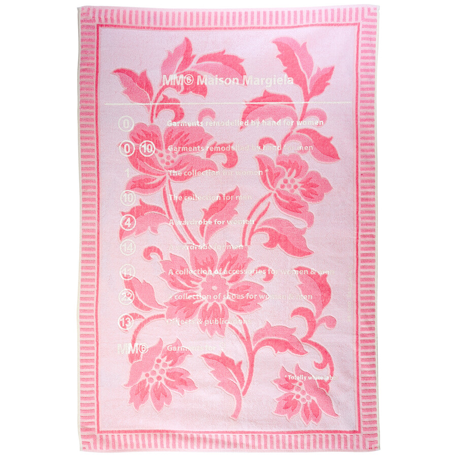 Mm6 Maison Margiela MM6 Pink Floral Beach Towel S32TH0073S25457001F