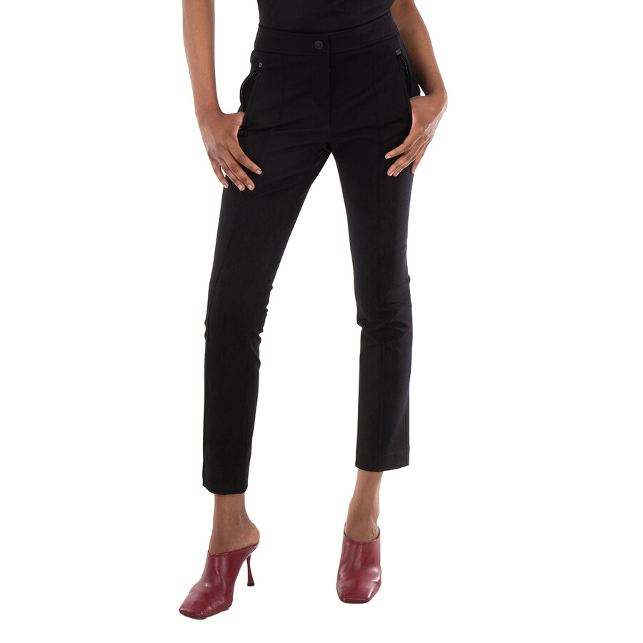Black Fitted Tech-Twill Ski Trousers, Brand Size 42 ( US Size 4 )
