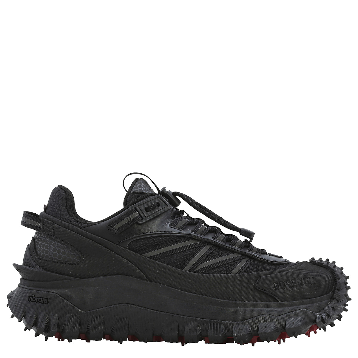 Moncler Black Trailgrip GTX Low Top Trainers, Brand Size 38 ( US 