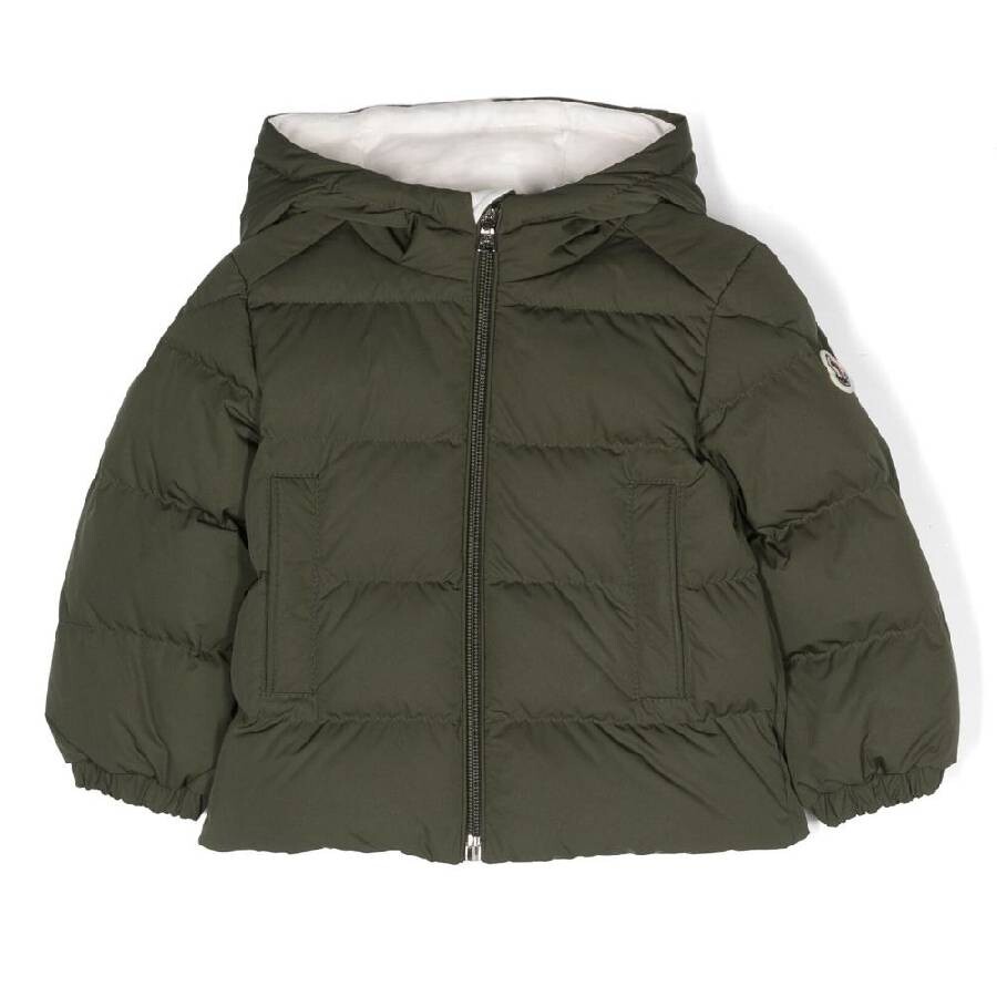 Boys Applique Logo Hooded Jacket, Size 18/24M