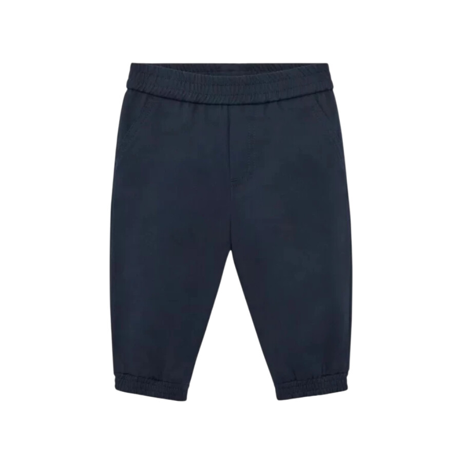 Moncler Boys Logo-applique Cotton Trousers In Blue