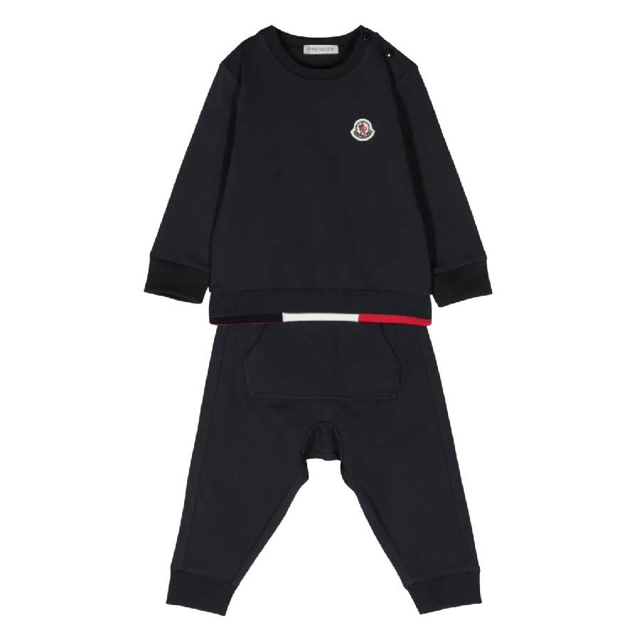 Moncler Two Pieces Suit In Blue
