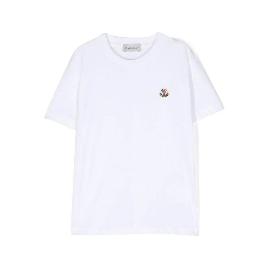 Moncler Men Cotton Pack Of Three Logo Patch T-shirts In White