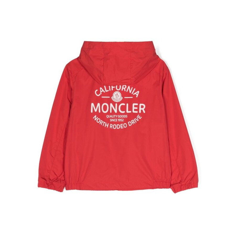 Moncler Boys Red Mascot Ebo Jacket In Red