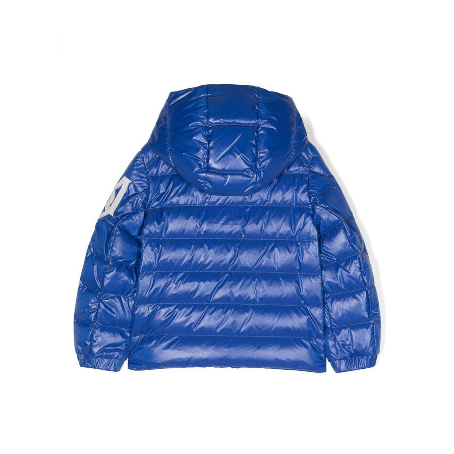 Moncler Boys Saulx Padded Quilted Jacket In Blue