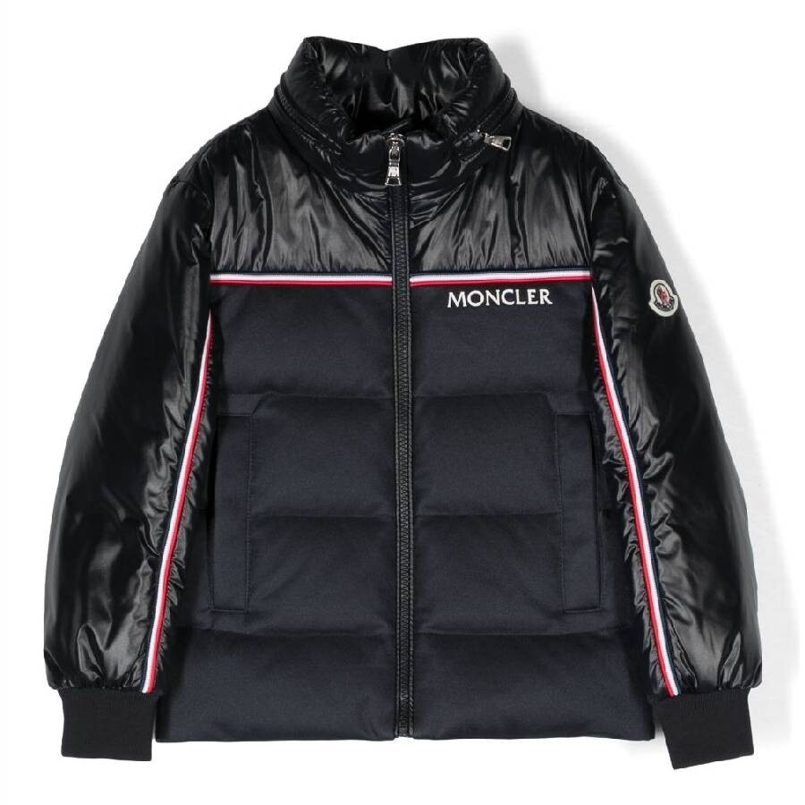 Boys Stripe Trim Logo Jacket