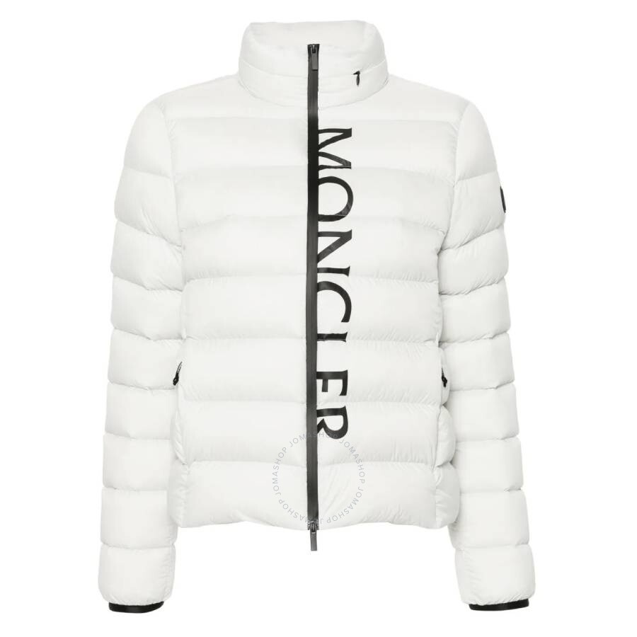 Moncler Cerces Logo Puffer Jacket In White