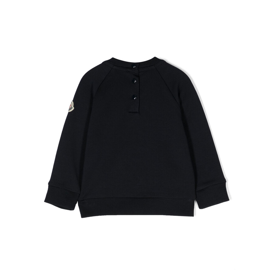 Moncler Cotton Sweatshirt In Blue
