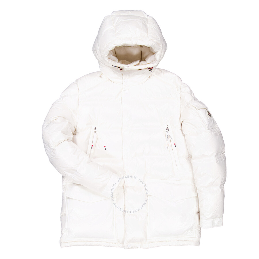 Moncler Drawstring Long Sleeve Jacket In White
