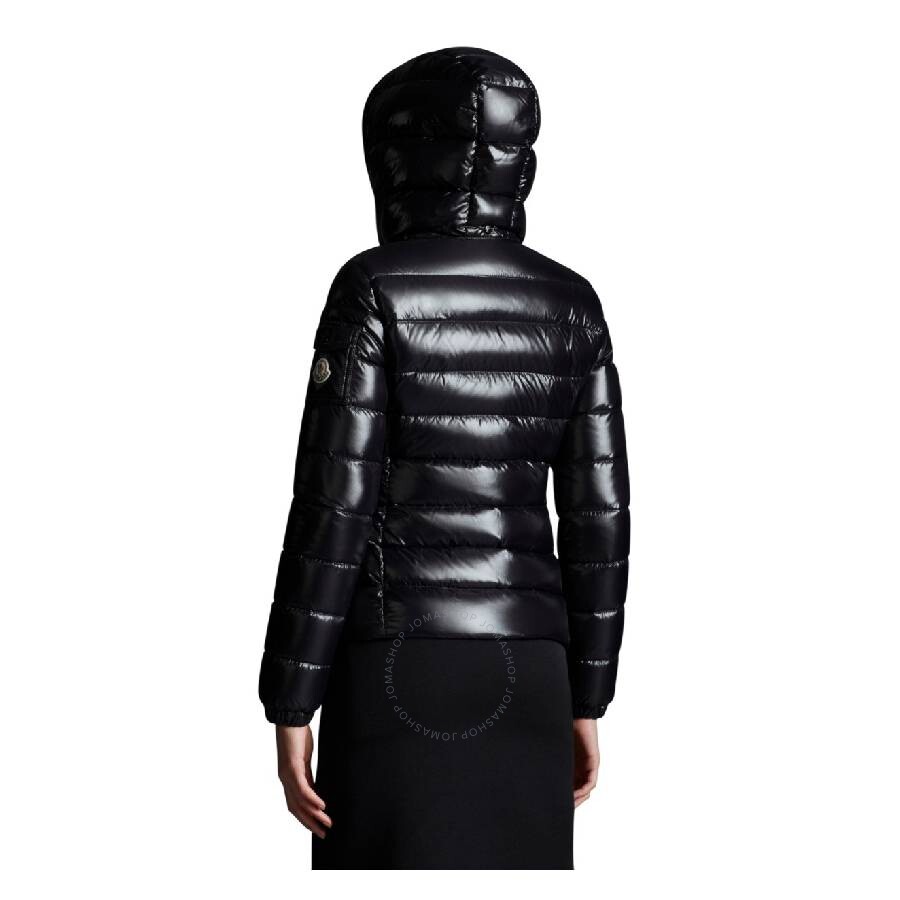 Moncler Drawstring Padded Long Sleeve Jacket In Black