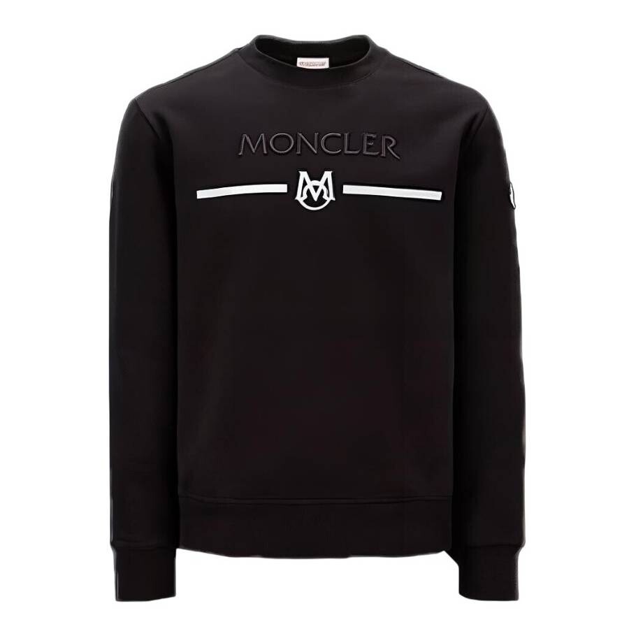 Embellished Logo Long Sleeve Sweater