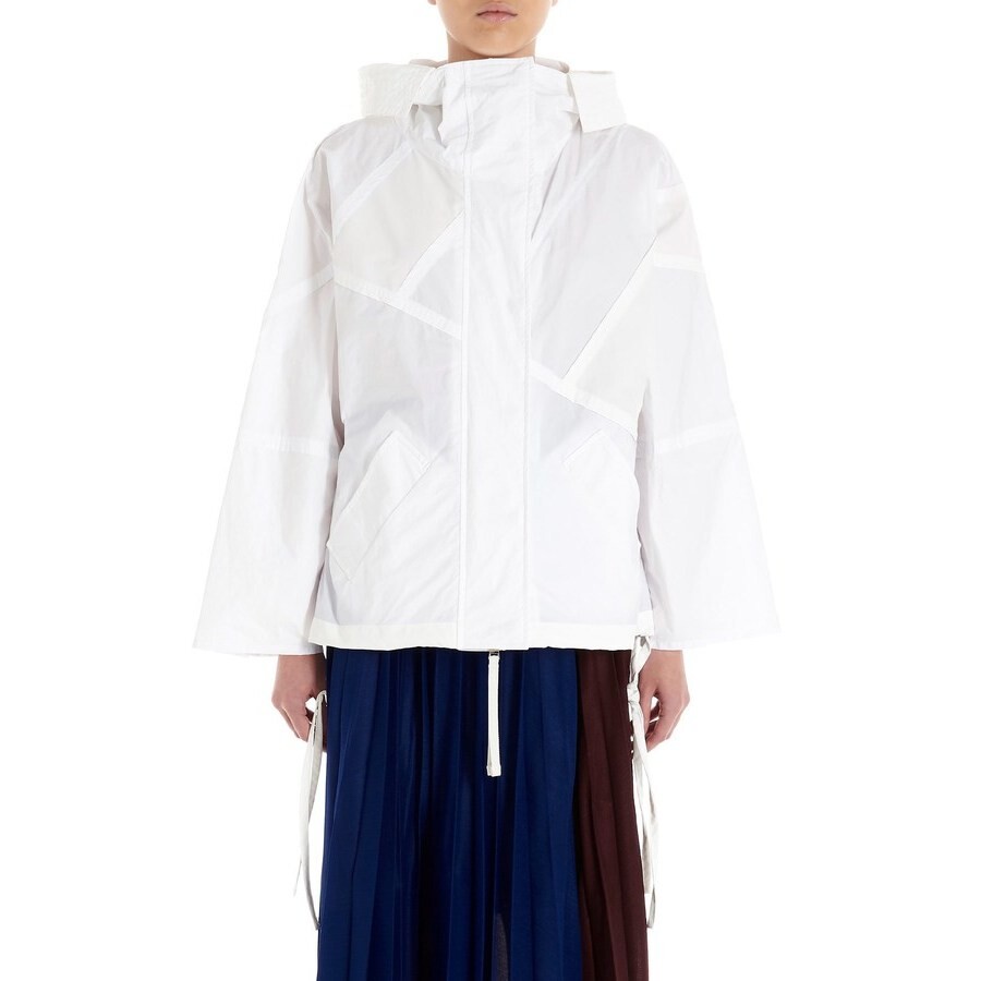 Moncler Genius 2 Moncler 1952 Freesia Ladies White Rain Coat 1A7.1..C