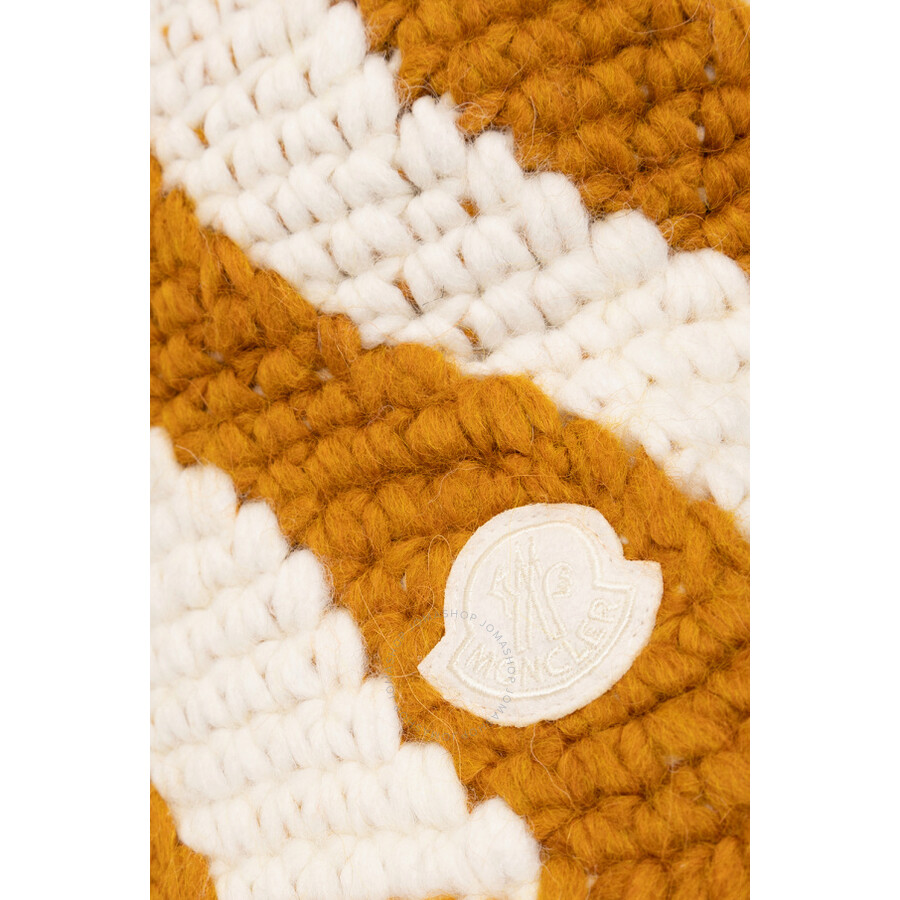 Moncler Genius 2  1952 Orange Crochet  Beanie In Orange