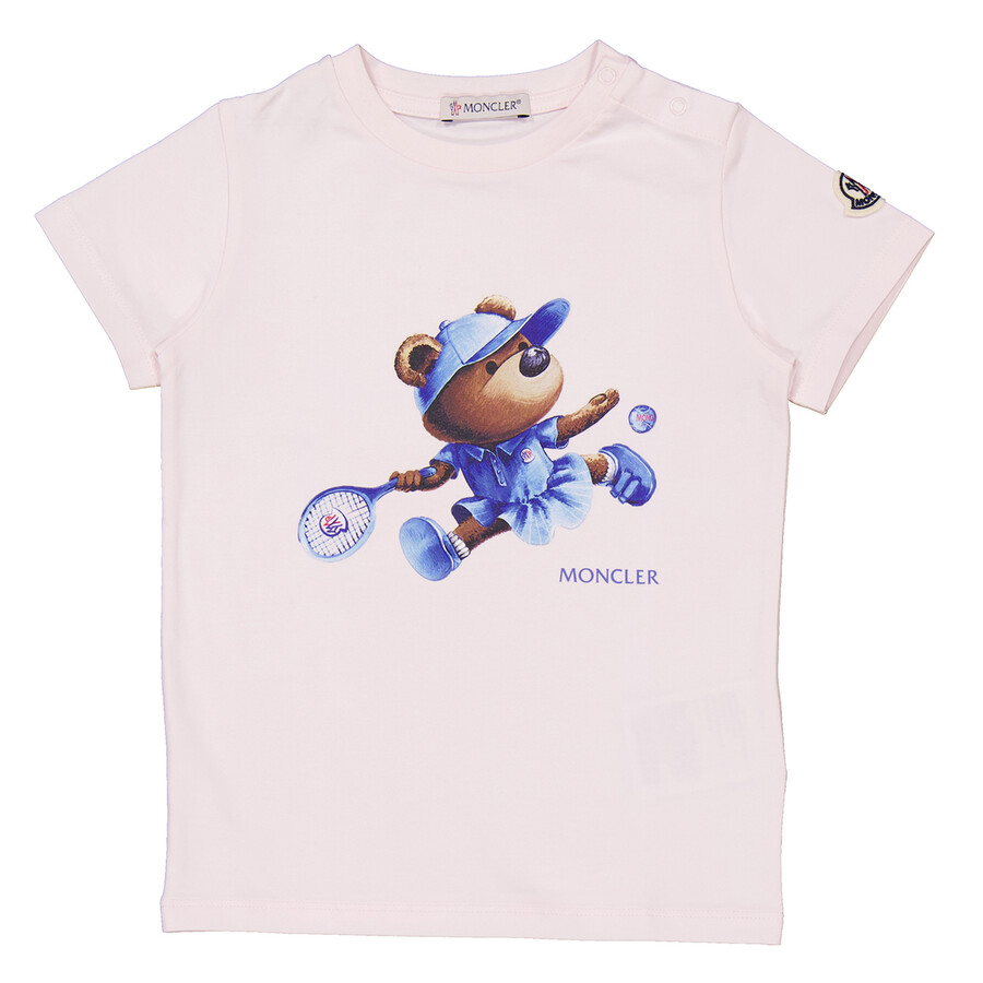 Girls Logo-Print Crew Neck T-Shirt