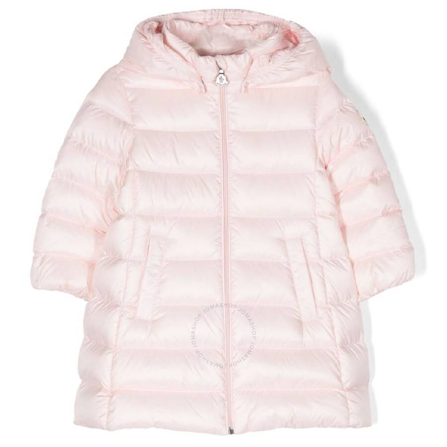 Girls Quilted Detachable Hood Jacket