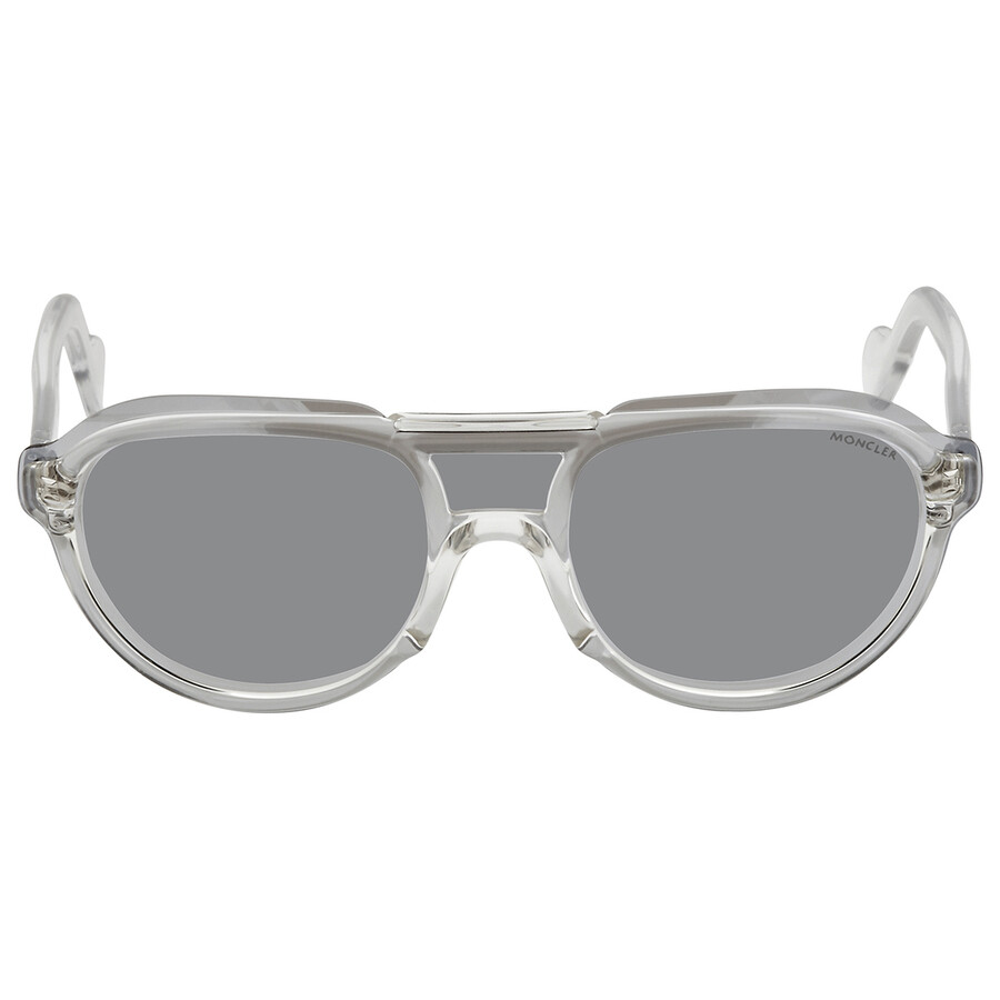 Moncler Grey Mirror Pilot Unisex Sunglasses ML0055 26C 00 664689960903