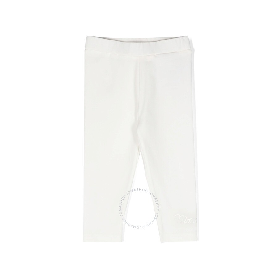 Moncler Kids Logo-lettering Jersey Leggings