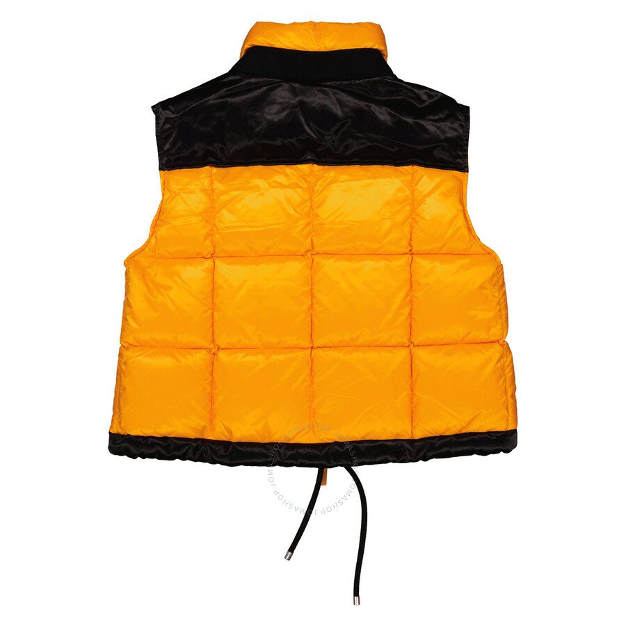 Moncler Kart Down Puffer Vest In Orange