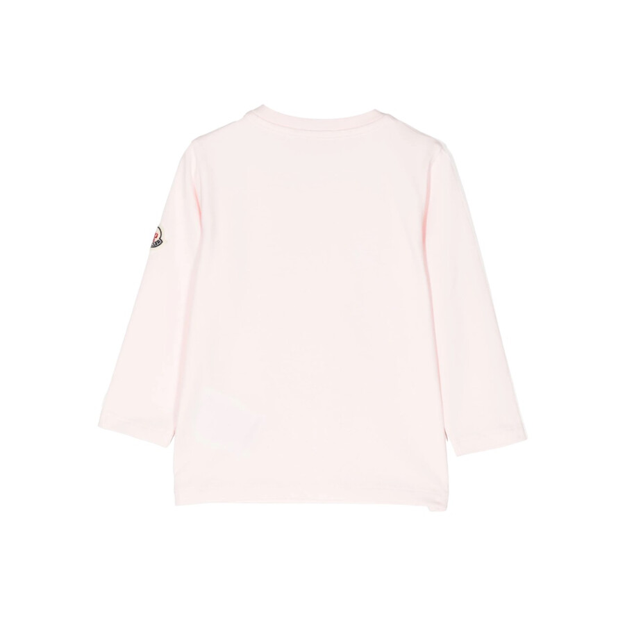 Moncler Kids Graphic Print Sweatshirt In Pink