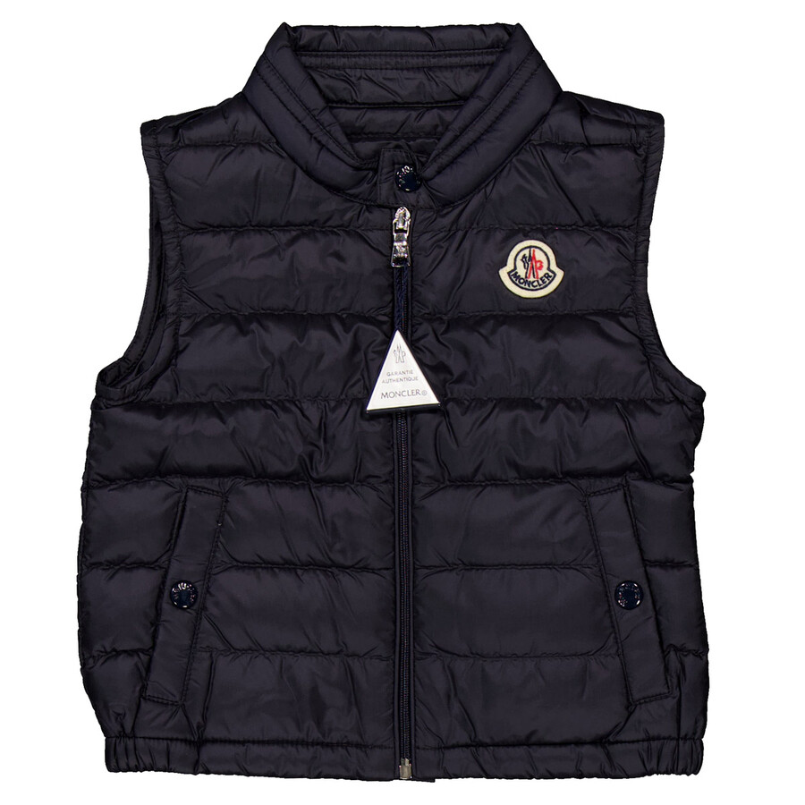 その他 MONCLER kids vest Navy Blue Buang Down Vest - Outerwear for Children | Moncler US