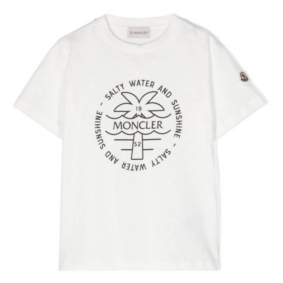 Kids Palm Tree Print Cotton T-Shirt