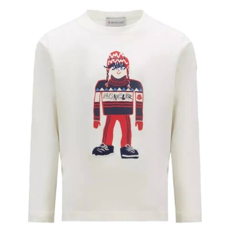 Moncler Kids Printed Long Sleeve T-shirt