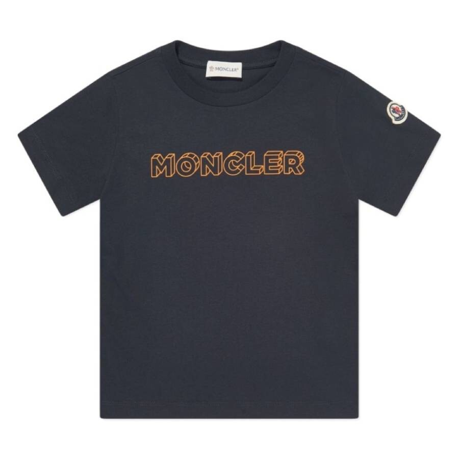 Kids Snow Mount Logo Cotton T-Shirt