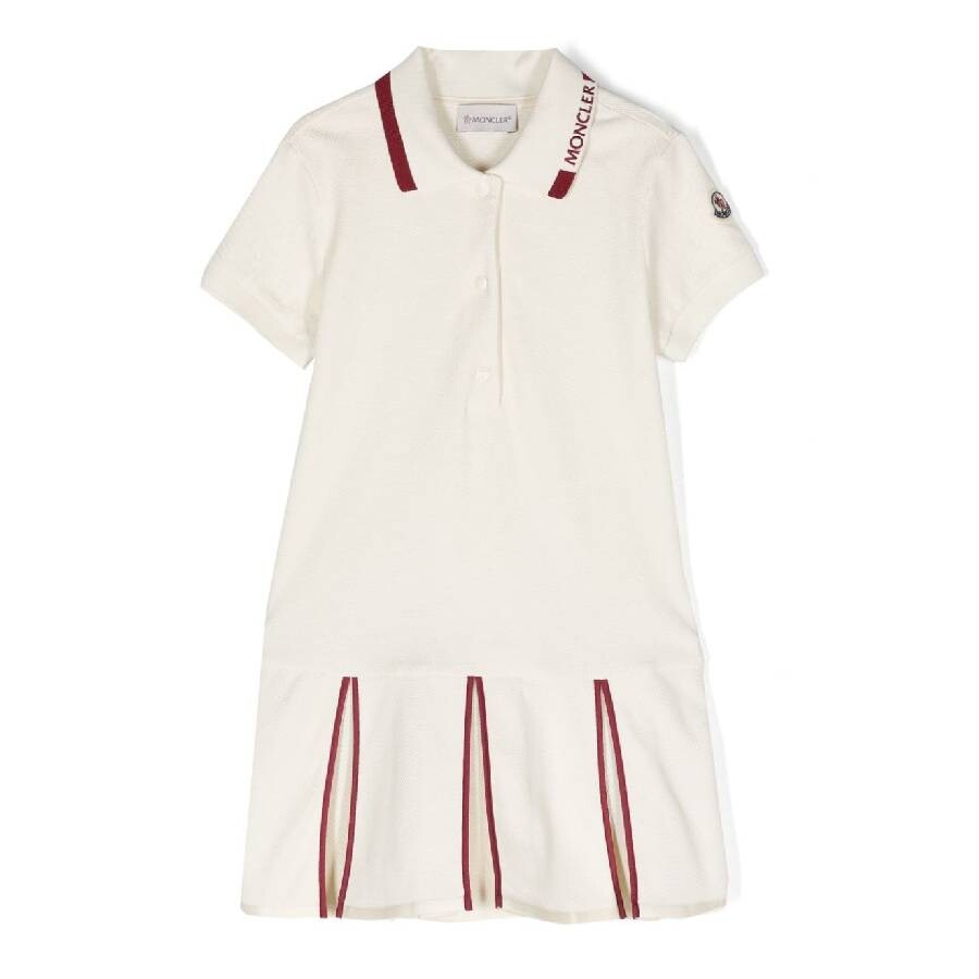 Logo Embroidered Collar Dress
