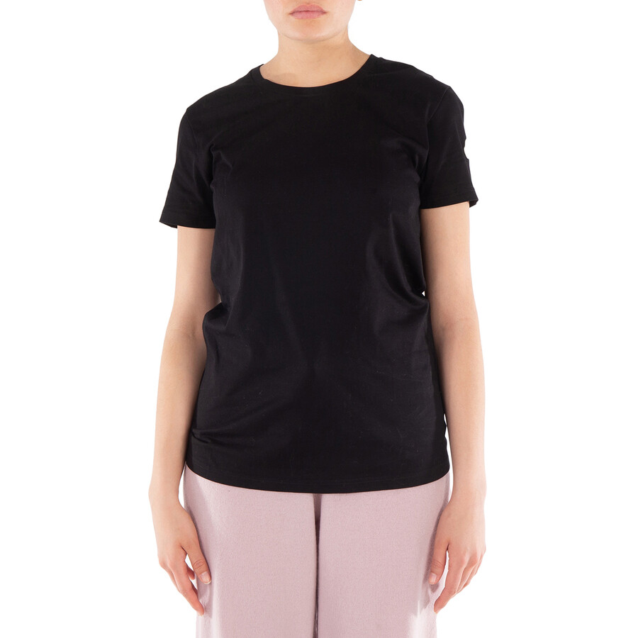 Tシャツ・カットソー MONCLER Women Tops 8C 0002 BLACK Moncler crystal-embellished T-shirt | Black | FARFETCH