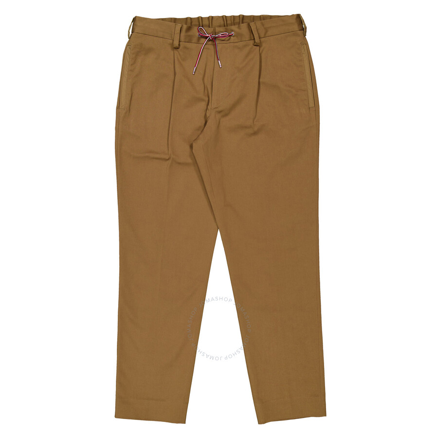 Moncler Logo-tag Drawstring Trousers In Brown