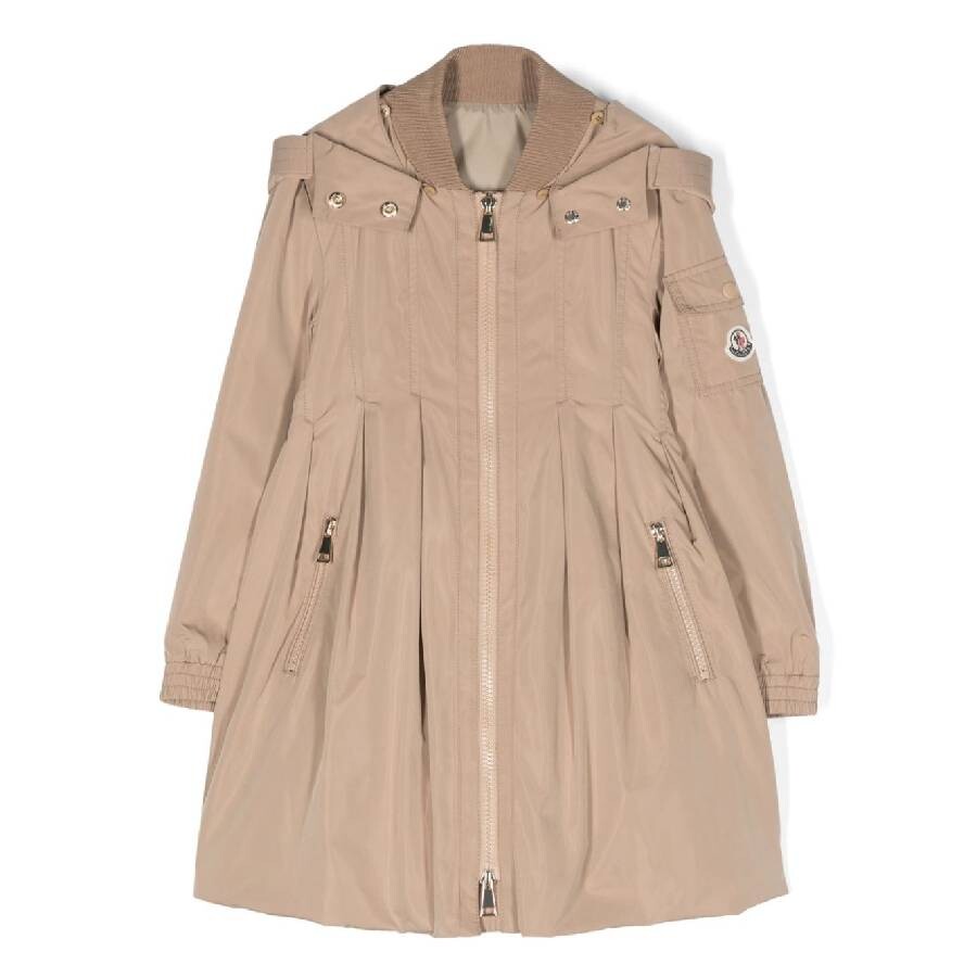 Logo-Applique Hooded Jacket