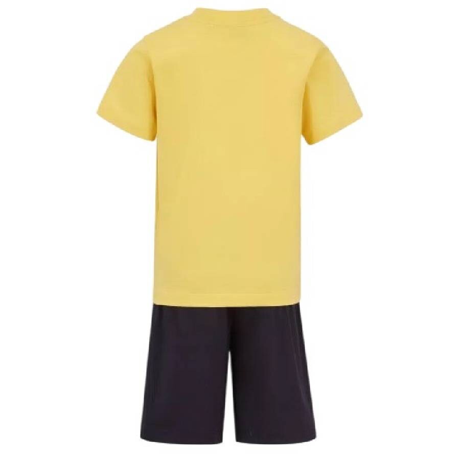 Moncler Logo-print Cotton T-shirt Set In Yellow