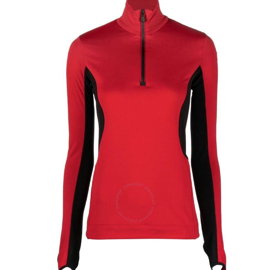 Moncler Polartec Technic Jersey Top In Red