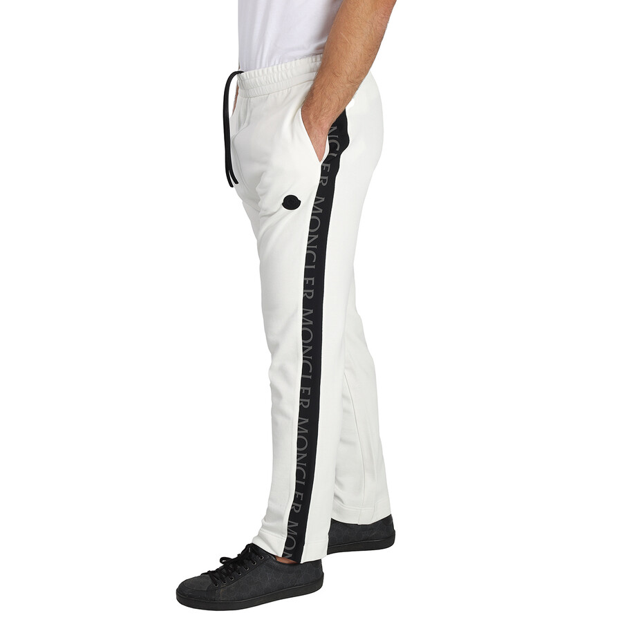 Shop Moncler Men's Natural Logo-print Track Pants