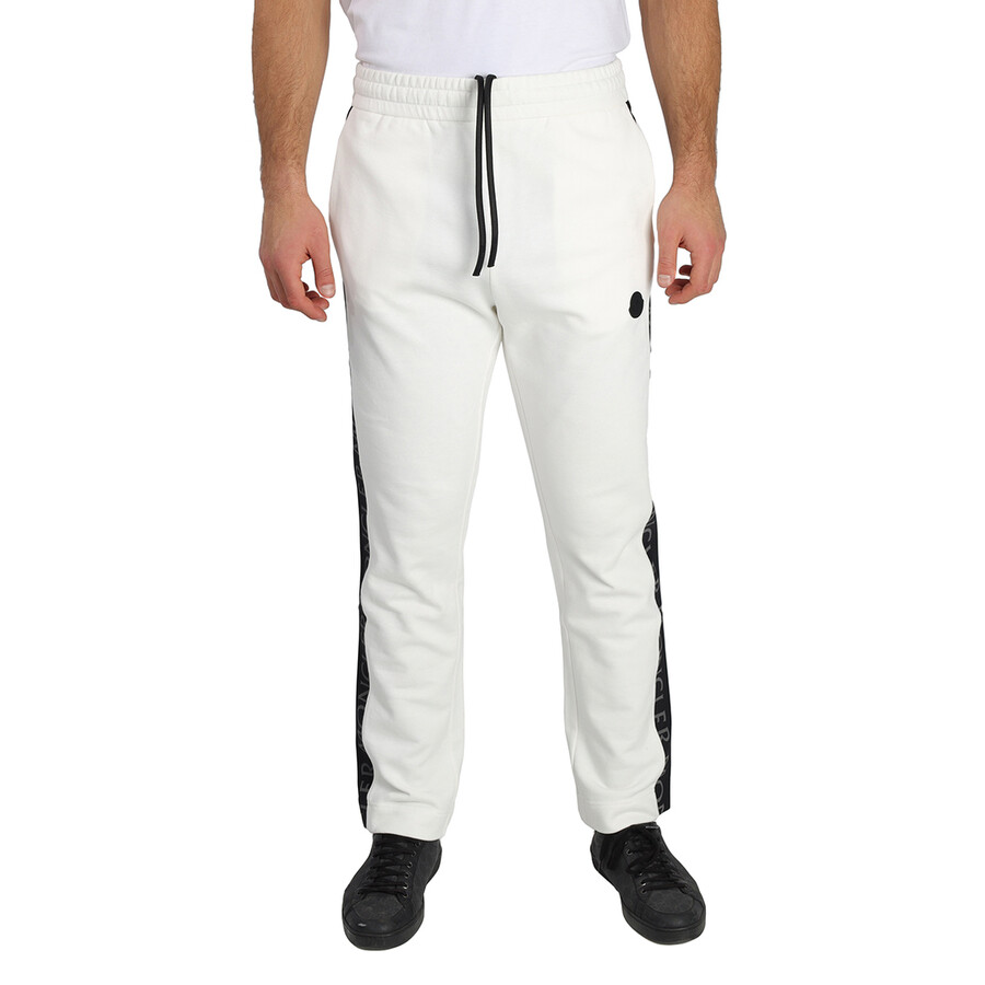 Shop Moncler Men's Natural Logo-print Track Pants