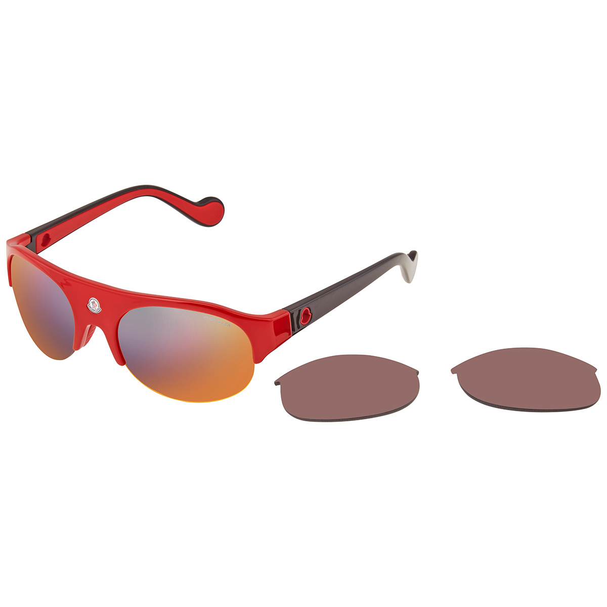 Moncler Mirrored Smoke Round Unisex Sunglasses ML0050 68C 60 20