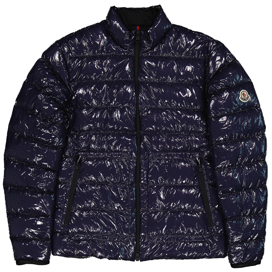 Moncler Navy Agar Down Puffer Jacket, Brand Size 2 (Medium) G10911A52O00-53A5T-778 - Apparel 