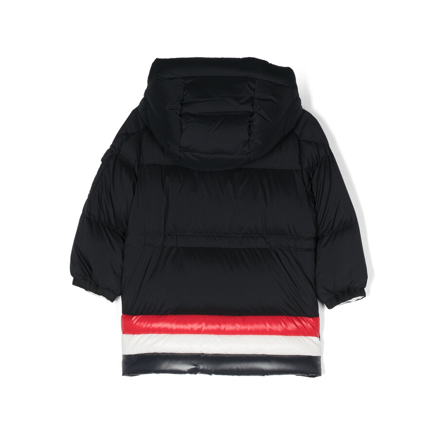 Moncler Quilted Hooded Puffer Jacket In Blue