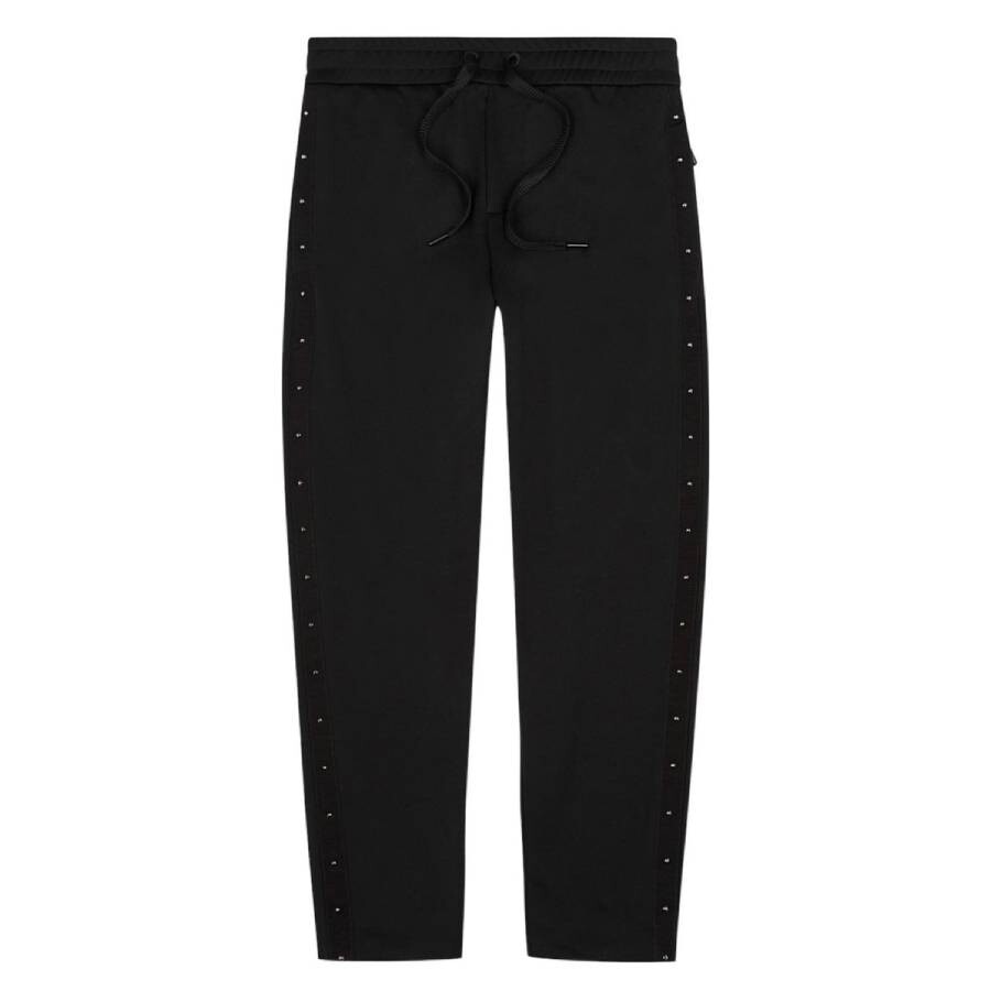 Studded Drawstring Sweatpants, Size Medium