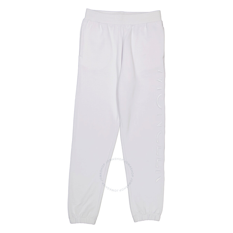 Moncler Cotton Jersey Logo Sweatpants In White