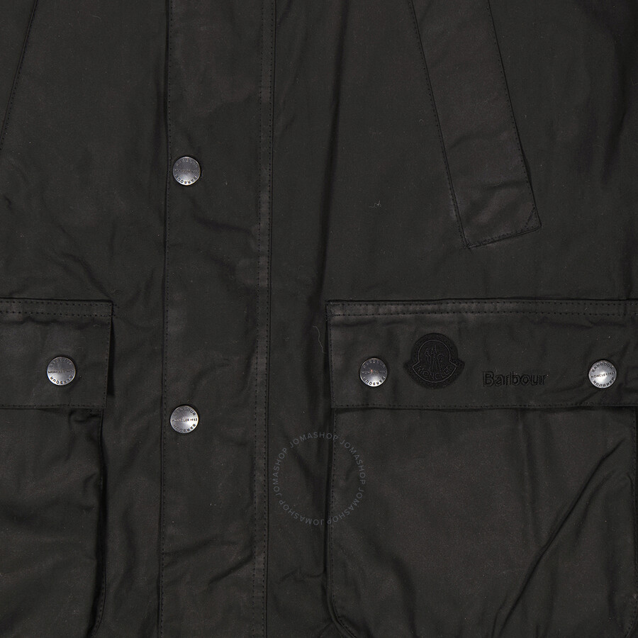 Moncler Wight Detachable Hood Short Down Jacket In Black