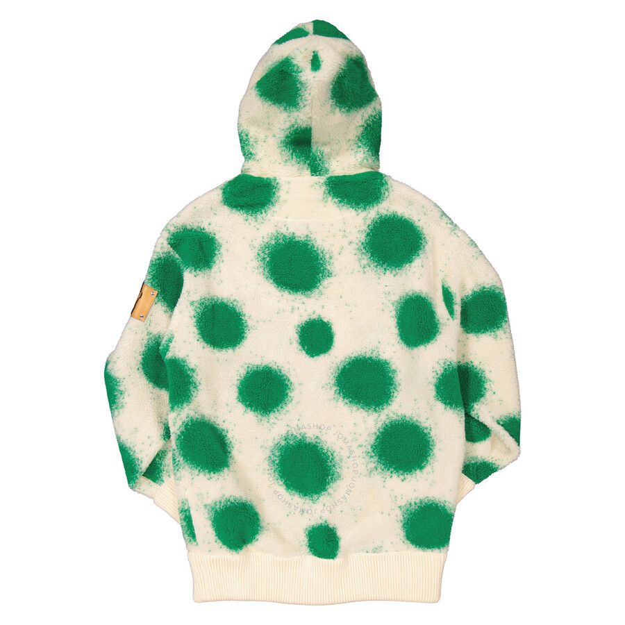 Moncler X Jw Anderson Printed Fleece Hoodie In White